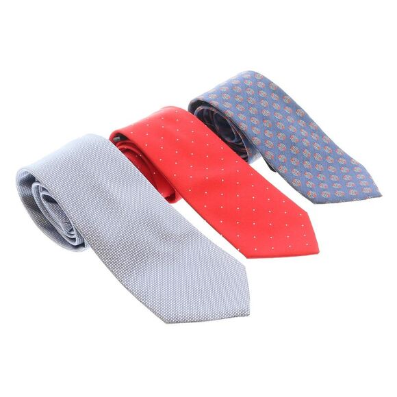 Emporio Armani Multicolor Assorted 100% Silk Tie Collection-Set of 3